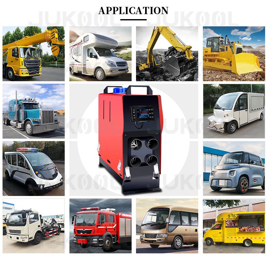 Application of truck cab 8kw diesel heater Application of truck cab 8kw diesel heater