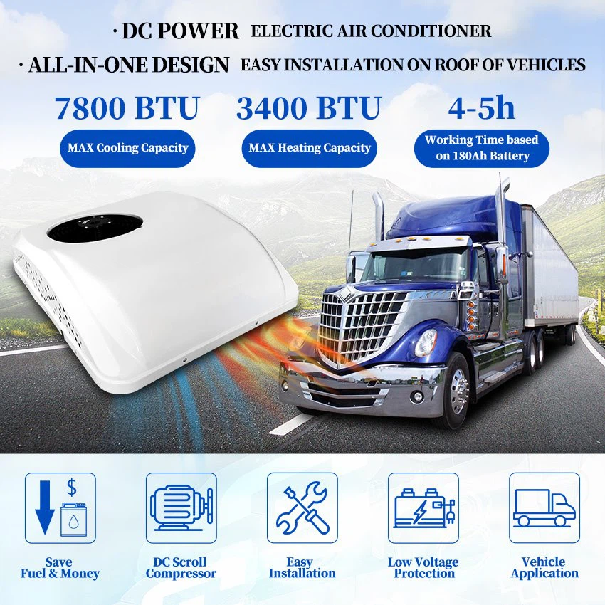 truck air conditioner with heating function